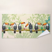 Tropisches Toucan Dschungel-Bad-Tuch Badehandtuch (Badehandtuch)