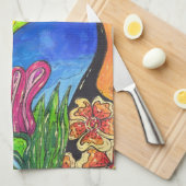 Tropisches Toucan Geschirrtuch (Viertel Falte)