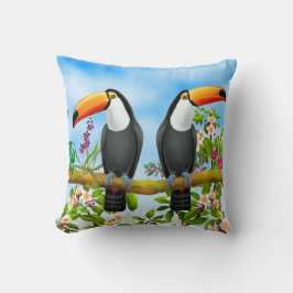Tropisches Toucans Wurfs-Kissen Kissen