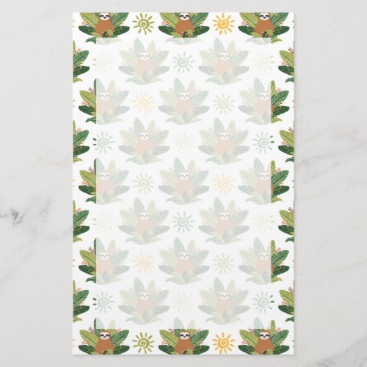 Tropisches Trägheits-Muster Briefpapier (Vorderseite)