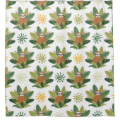 Tropisches Trägheits-Muster Duschvorhang (Vorderseite)