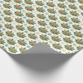 Tropisches Trägheits-Muster Geschenkpapier (Ecke)