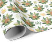 Tropisches Trägheits-Muster Geschenkpapier (Rolleneckpunkt)