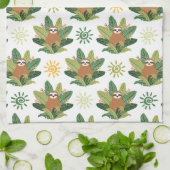 Tropisches Trägheits-Muster Geschirrtuch (Gefaltet)