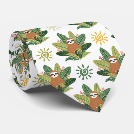 Tropisches Trägheits-Muster Krawatte (Gerollt)
