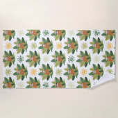 Tropisches Trägheits-Muster Strandtuch (Vorderseite)