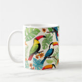 Tropisches Tukan-Kronendach Kaffeetasse (Links)