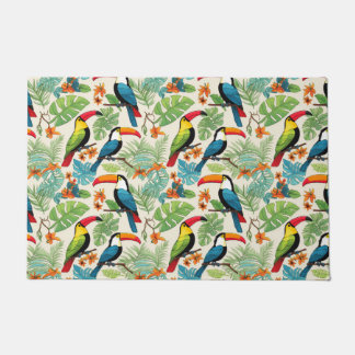 Tropisches Tukane-Kronendach Fußmatte