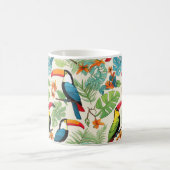Tropisches Tukane-Kronendach Kaffeetasse (Mittel)