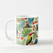 Tropisches Tukane-Kronendach Kaffeetasse (Links)