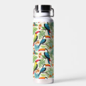 Tropisches Tukane-Kronendach Trinkflasche (Rückseite)