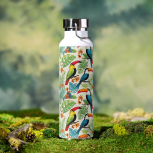 Tropisches Tukane-Kronendach Trinkflasche
