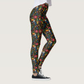 Tropisches Tukane-Muster Leggings (Rechts)