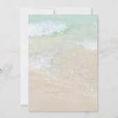 Tropisches türkisfarbenes Brautparty Einladung (Rückseite)