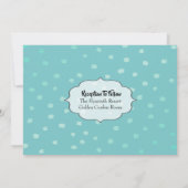 Tropisches türkisfarbenes Paradies Einladung (Rückseite)