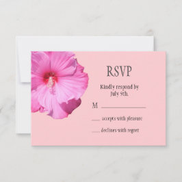 Tropisches UAWG (rosa) RSVP Karte