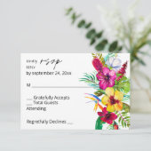 Tropisches UAWG RSVP Karte (Stehend Vorderseite)