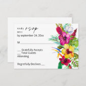 Tropisches UAWG RSVP Karte (Vorne/Hinten)