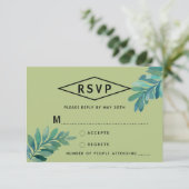 Tropisches UAWG RSVP Karte (Stehend Vorderseite)