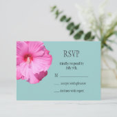 Tropisches UAWG (Türkis) RSVP Karte (Stehend Vorderseite)