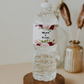 Tropisches und romantisches Wasser-Flaschenetikett Wasserflaschenetikett