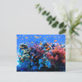Tropisches Unterwasser-Ökosystem Postkarte (Stehend Vorderseite)