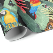 Tropisches Verpackungspapier Geschenkpapier (Rolleneckpunkt)