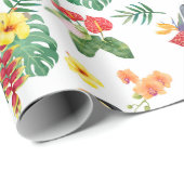 Tropisches Verpackungspapier Geschenkpapier (Rolleneckpunkt)