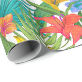 Tropisches Verpackungspapier Geschenkpapier (Rolleneckpunkt)