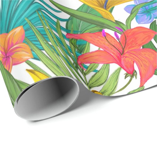 Tropisches Verpackungspapier Geschenkpapier (Rolleneckpunkt)