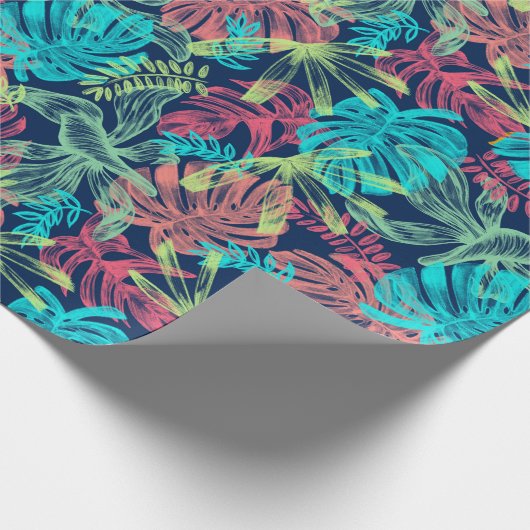 Tropisches Verpackungspapier Geschenkpapier (Ecke)