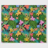 Tropisches Verpackungspapier Geschenkpapier (Flach)