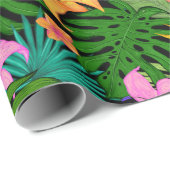 Tropisches Verpackungspapier Geschenkpapier (Rolleneckpunkt)