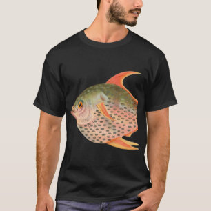 Tropisches Vintage-Fischdesign T-Shirt