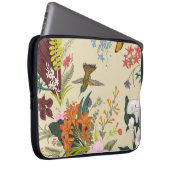 Tropisches Vintages Blumenband Laptopschutzhülle (Vorne Rechts)