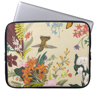 Tropisches Vintages Blumenband Laptopschutzhülle