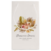 Tropisches Vintages Brautparty Kleine Geschenktüte (Rückseite)