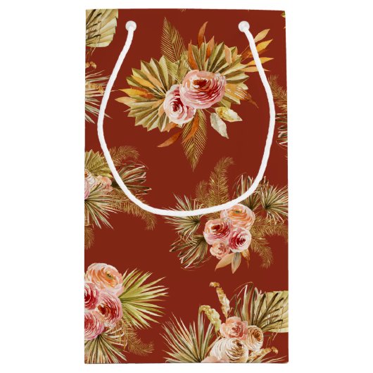 Tropisches Vintages Brautparty Kleine Geschenktüte (Rückseite)