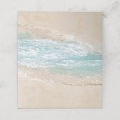 Tropisches Vintages Strandbad Platzkarte (Außenseite Aufgefaltet)