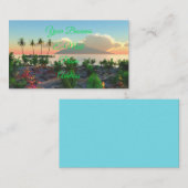 Tropisches Visitenkarte (Vorne/Hinten)