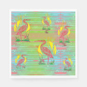 Tropisches Vogelpapier Napkin Serviette (Vorderseite)