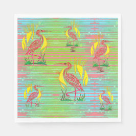 Tropisches Vogelpapier Napkin Serviette