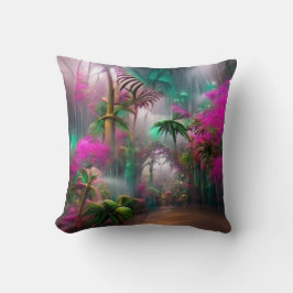 Tropisches Waldkissen Kissen