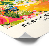 Tropisches Waldposter im Matisstil, rosa Maximal Poster (Ecke)