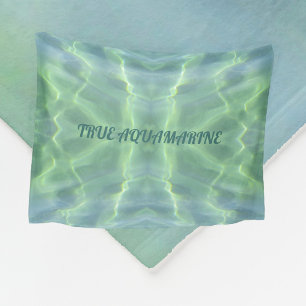 Tropisches Wasser aus Aquamarine Personalisiert Fleecedecke