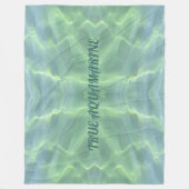 Tropisches Wasser aus Aquamarine Personalisiert Fleecedecke (Vorderseite)