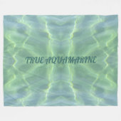 Tropisches Wasser aus Aquamarine Personalisiert Fleecedecke (Vorderseite (Horizontal))