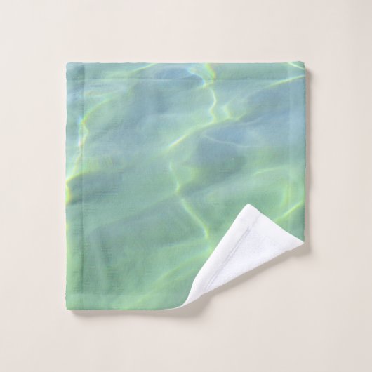 Tropisches Wasser Badhandtuch Set (Waschlappen)