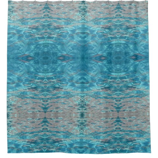 Tropisches Wasser Duschvorhang (Vorderseite)