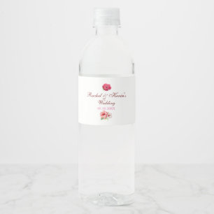 Tropisches Wasser Flasche Etikett